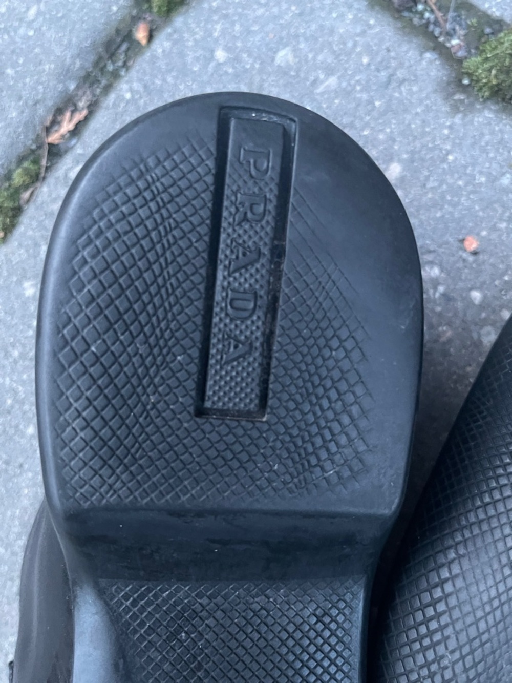 Prada Black Leather Buckle Slip-On Loafers - Picture 8 of 16